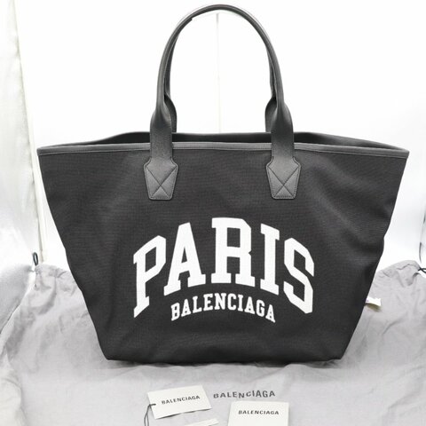 近新✨Balenciaga巴黎世家Cities 系列 Paris 黑色帆布 Jumbo大托特包