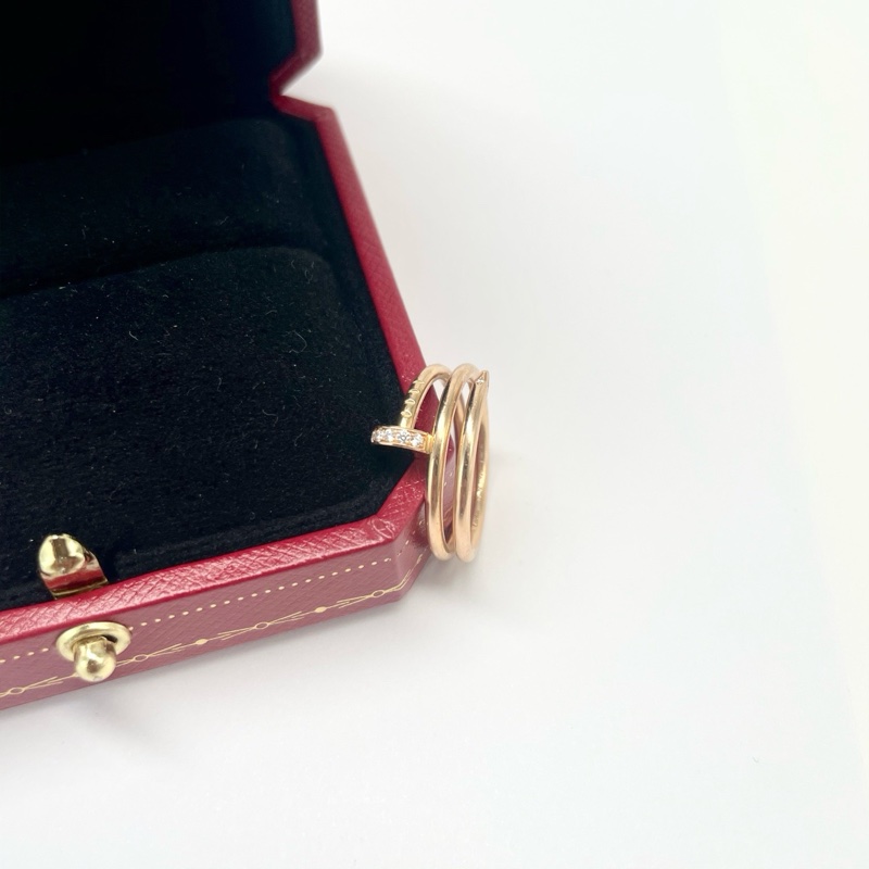 卡地亞/Cartier Juste un Clou戒指 B4210800  58號，配盒-2