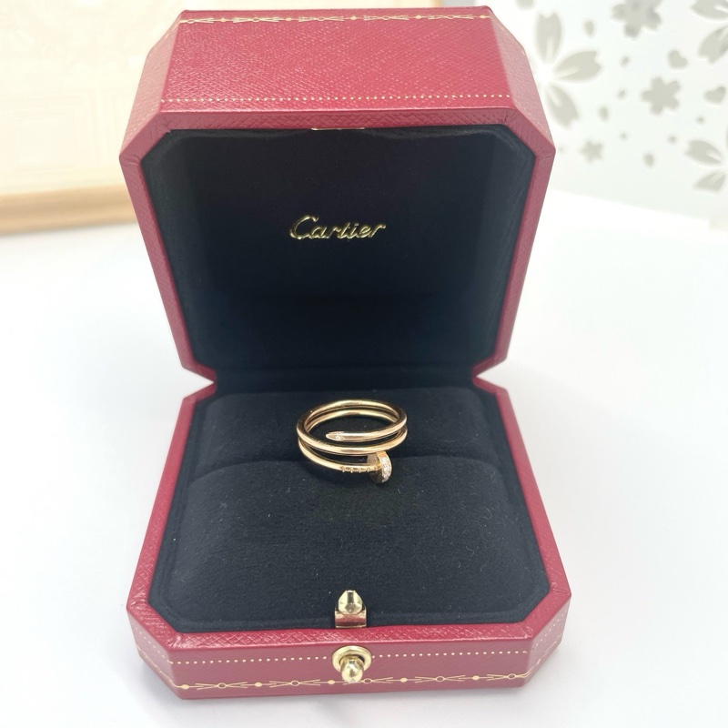 卡地亞/Cartier Juste un Clou戒指 B4210800  58號，配盒-3