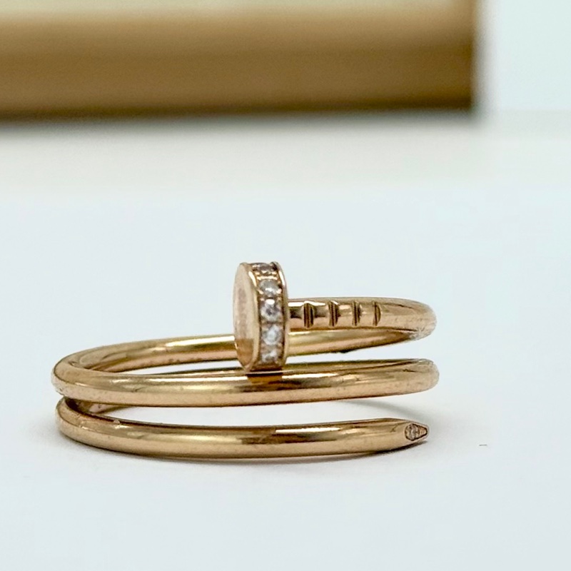 卡地亞/Cartier Juste un Clou戒指 B4210800  58號，配盒-5