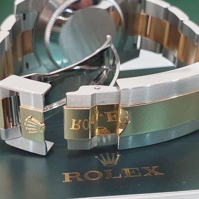 【大眾名錶】ROLEX勞力士 116613LB Submariner 潛行者 2013/07全配件 市場罕見 烤漆面盤 半金藍水鬼 錶徑40mm B1161-7