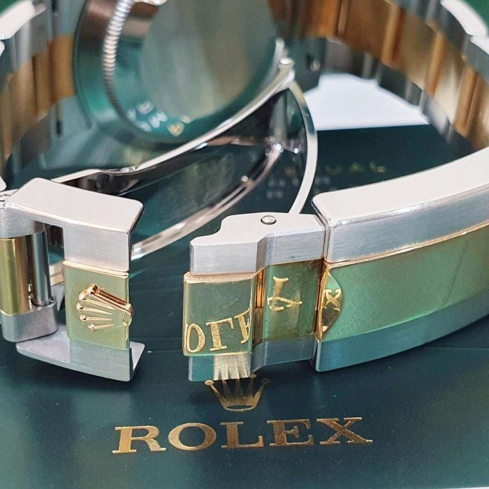 【大眾名錶】ROLEX勞力士 116613LB Submariner 潛行者 2013/10全配件 烤漆面 半金藍水鬼 B1172-5