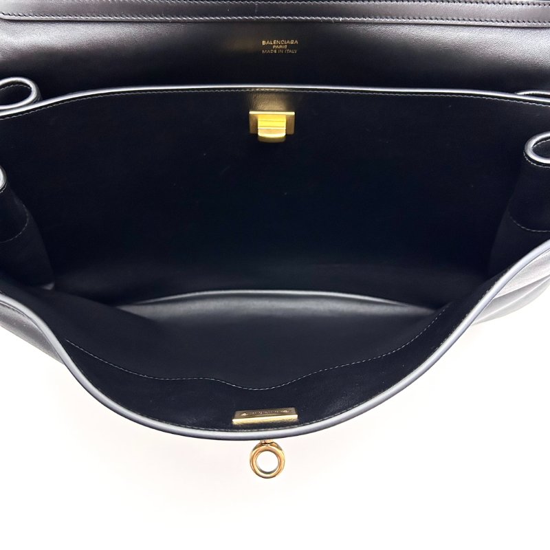 BALENCIAGA 黑金大號 Rodeo手提肩背包 40*25*12 98新配件塵袋-5