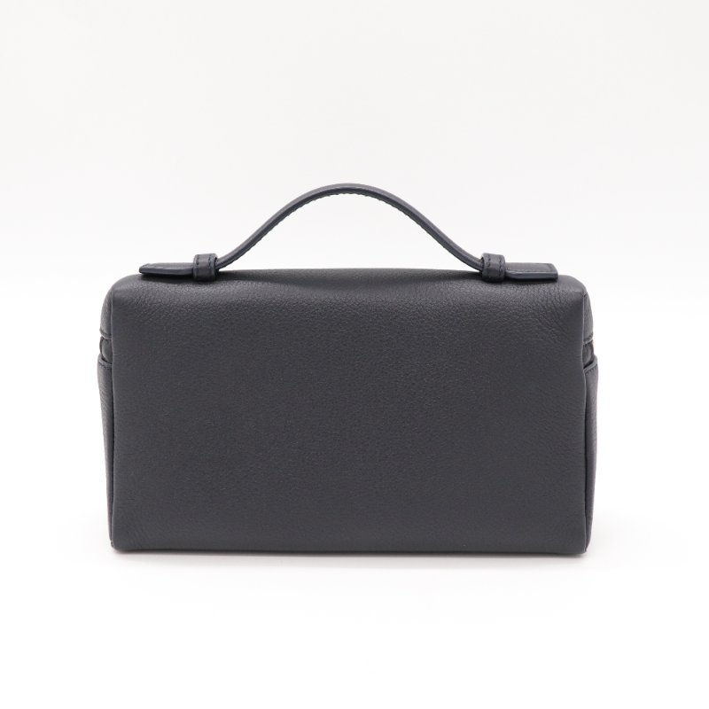 Loro Piana 黑色牛皮 Extra Pocket L19 手提包 飯盒包-2