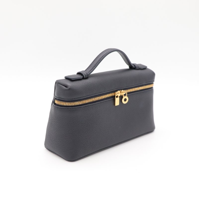 Loro Piana 黑色牛皮 Extra Pocket L19 手提包 飯盒包-3