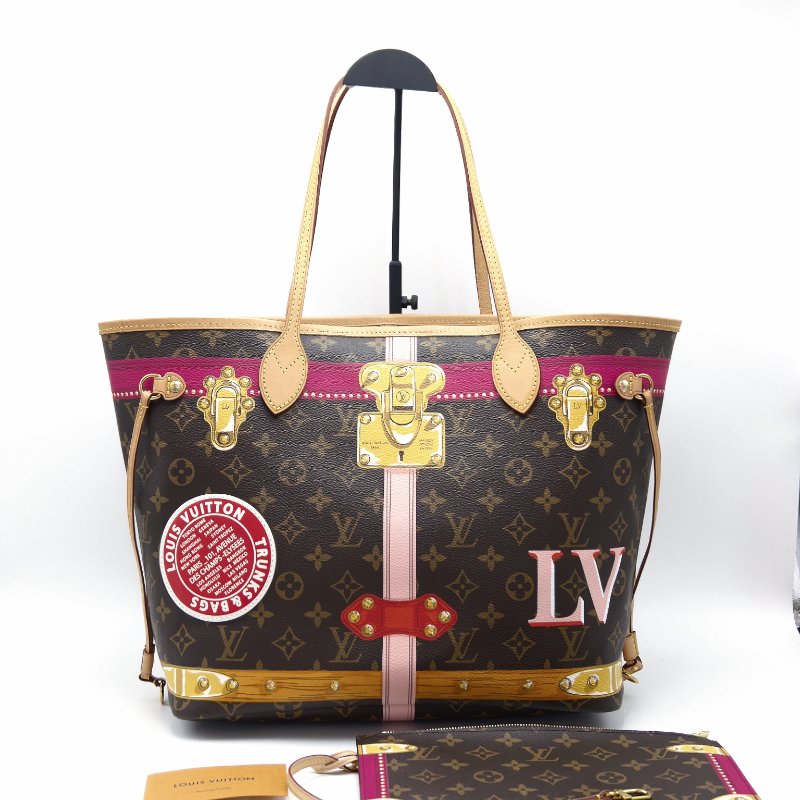 LV 限量款宮廷系列老花 neverfull中號購物袋 32*30*15 98新配件塵袋-1