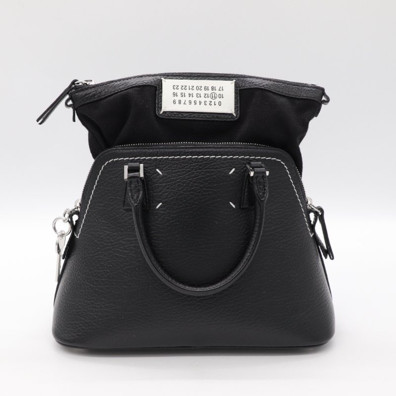 Maison Margiela 5AC 黑色 羊皮 手提包 貝殼包 斜挎包-2