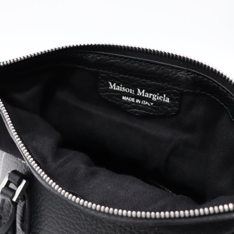 Maison Margiela 5AC 黑色 羊皮 手提包 貝殼包 斜挎包-15