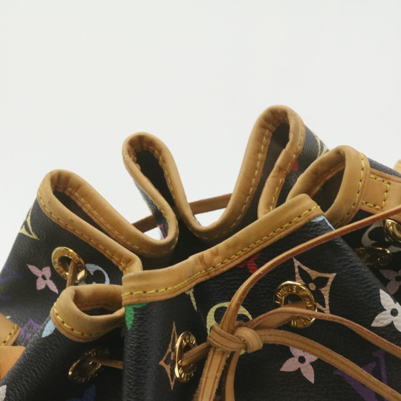 【日本直送】路易威登 Monogram Multicolor Noe 肩背包 黑色 M42230 LV 正品 am337bSAV-4