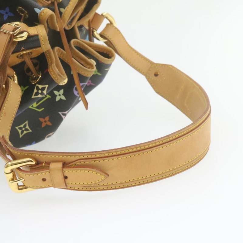 【日本直送】路易威登 Monogram Multicolor Noe 肩背包 黑色 M42230 LV 正品 am337bSAV-6
