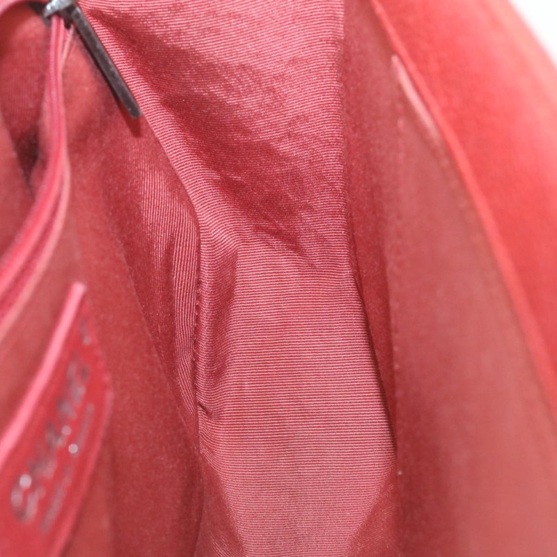 【日本直送】香奈兒 Boy Chanel 絎縫鏈條翻蓋肩背包，紅色皮革，雙C標誌，正品編號 28281SAV-18