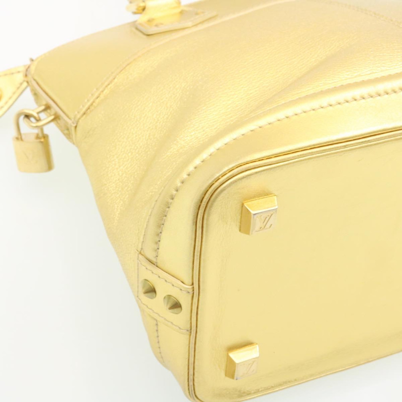 【日本直送】路易威登 Suhari Lockit PM 手提包 皮革 金色 M91889 LV 正品 28662SM-13