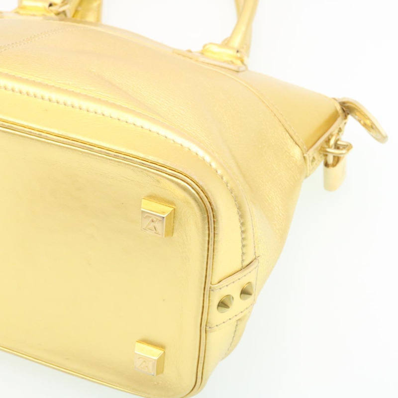 【日本直送】路易威登 Suhari Lockit PM 手提包 皮革 金色 M91889 LV 正品 28662SM-14