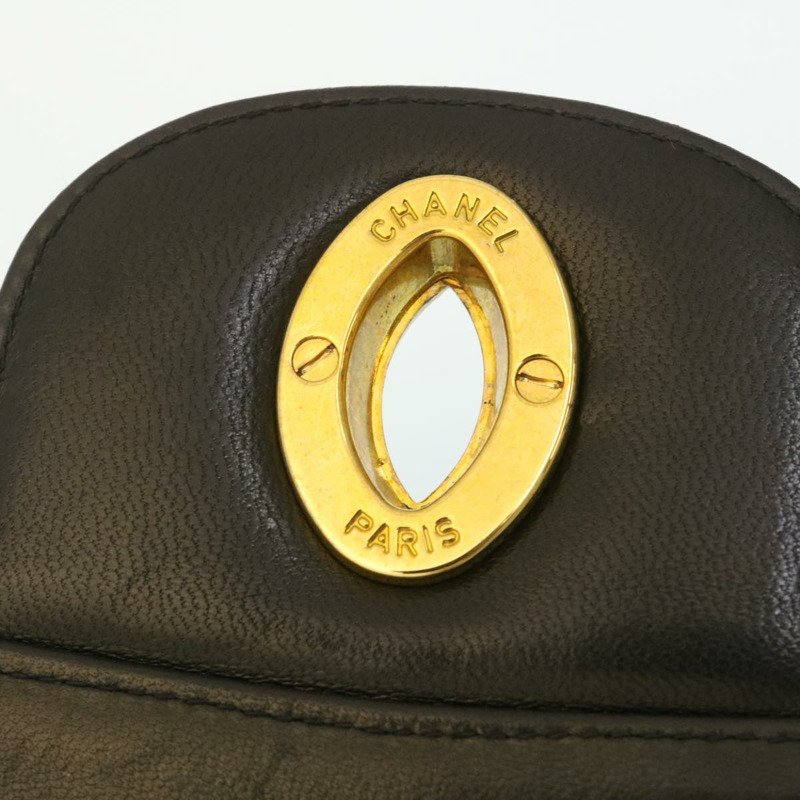 【日本直送】香奈兒 Mademoiselle Big COCO Mark 鏈條單肩包，羊皮材質，黑色，正品 yk4080SAV-9