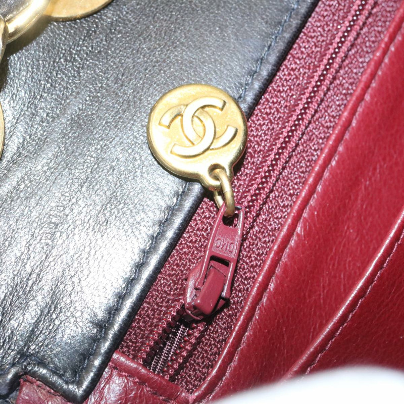 【日本直送】香奈兒 Mademoiselle Big COCO Mark 鏈條單肩包，羊皮材質，黑色，正品 yk4080SAV-23