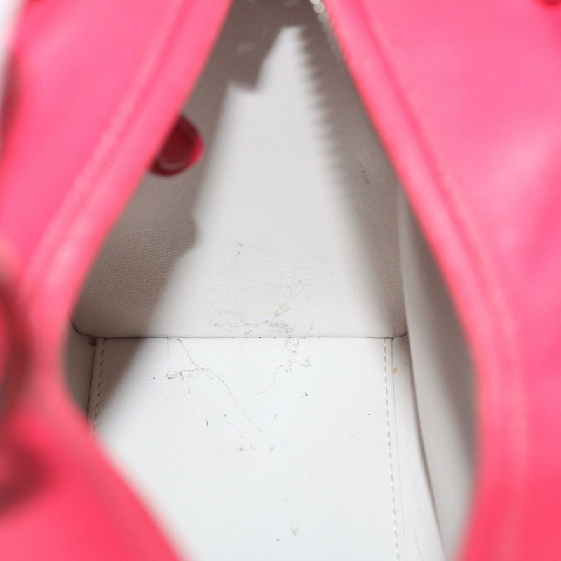 【日本直送】Christian Dior Lady Cannage 中型手提包，羊皮材質，紅白配色，正品，貨號 29502SAV-20