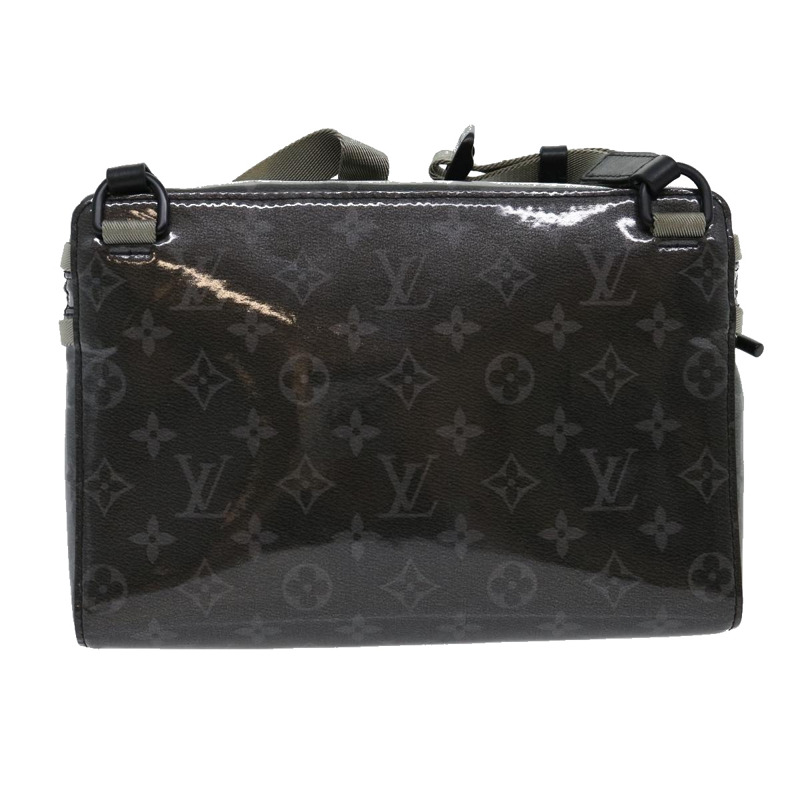 【日本直送】路易威登 (LOUIS VUITTON) Eclipse Glaze Messenger PM 肩背包 灰色 M52218 LV Auth 30549SAV-1