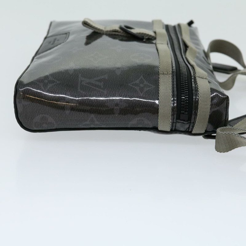 【日本直送】路易威登 (LOUIS VUITTON) Eclipse Glaze Messenger PM 肩背包 灰色 M52218 LV Auth 30549SAV-3