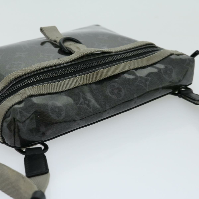 【日本直送】路易威登 (LOUIS VUITTON) Eclipse Glaze Messenger PM 肩背包 灰色 M52218 LV Auth 30549SAV-5