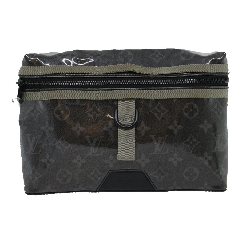 【日本直送】路易威登 (LOUIS VUITTON) Eclipse Glaze Messenger PM 肩背包 灰色 M52218 LV Auth 30549SAV-12