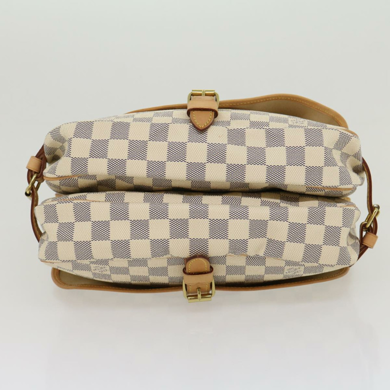【日本直送】路易威登 Damier Azur 帆布 Saumur 30 單肩包 N48202 LV Auth 31179SAV-4