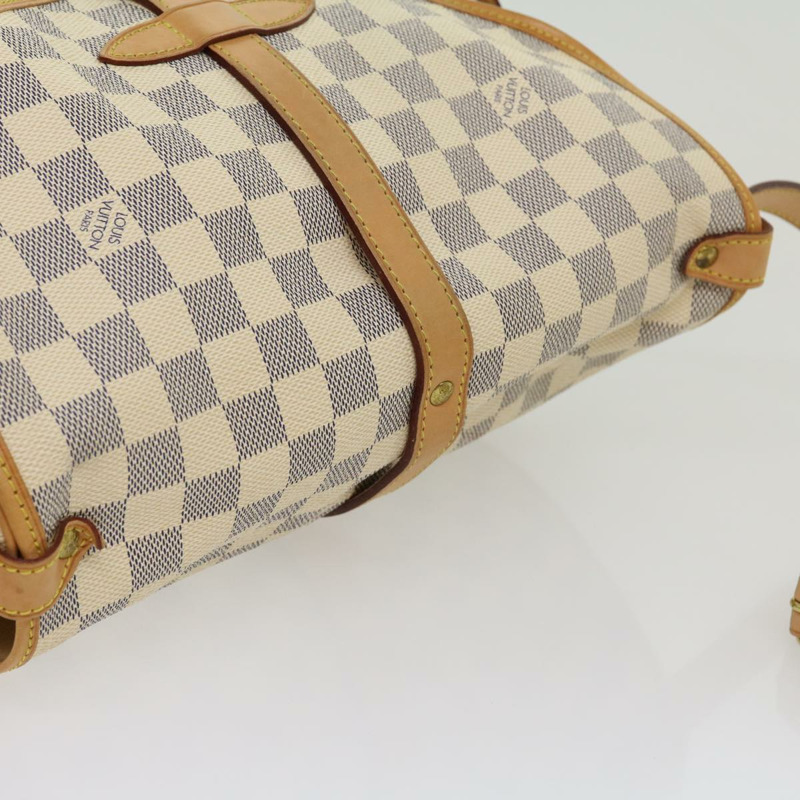 【日本直送】路易威登 Damier Azur 帆布 Saumur 30 單肩包 N48202 LV Auth 31179SAV-5