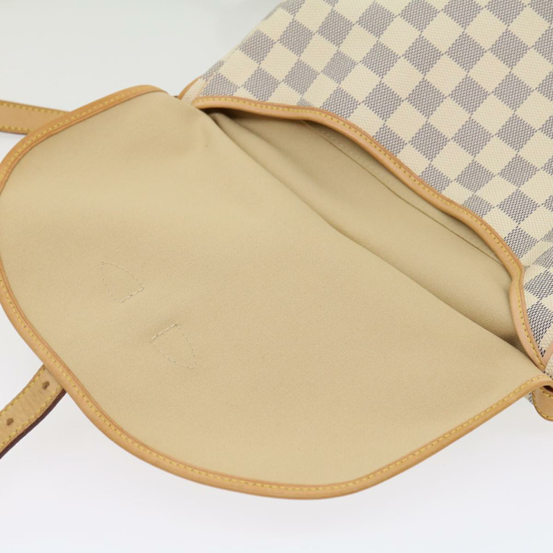 【日本直送】路易威登 Damier Azur 帆布 Saumur 30 單肩包 N48202 LV Auth 31179SAV-22