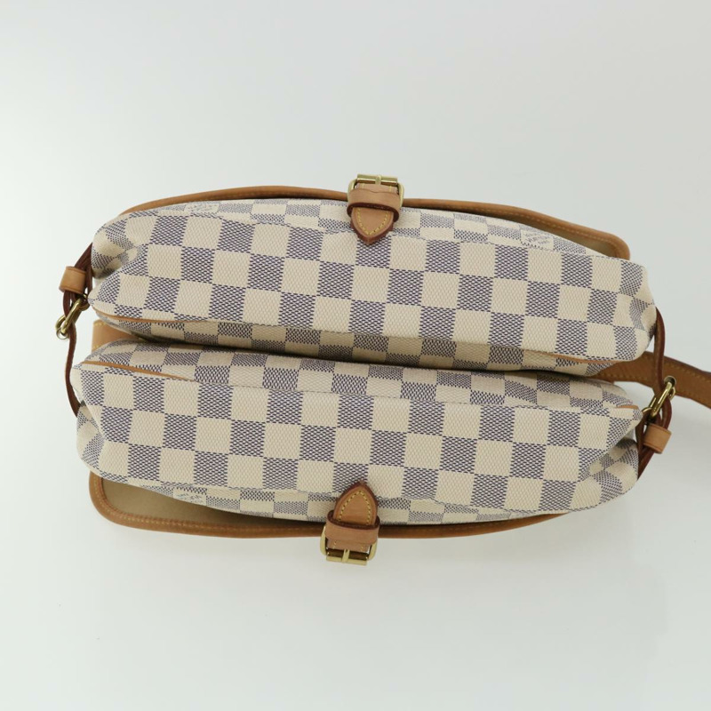【日本直送】路易威登 Damier Azur Saumur 30 單肩包 SPO N48202 LV Auth 32766SAV-13