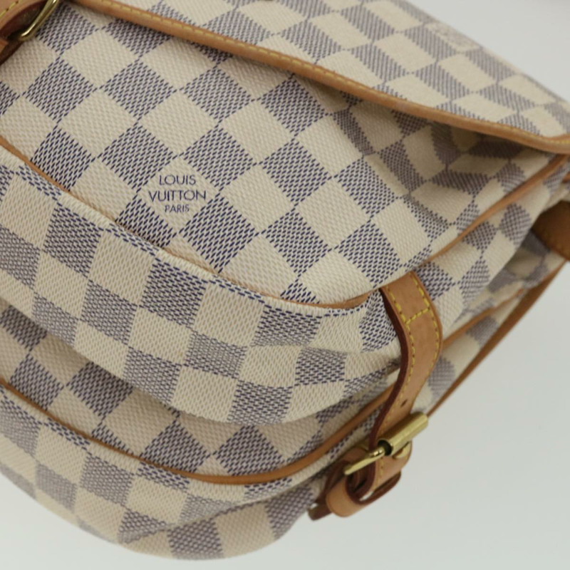 【日本直送】路易威登 Damier Azur Saumur 30 單肩包 SPO N48202 LV Auth 32766SAV-14