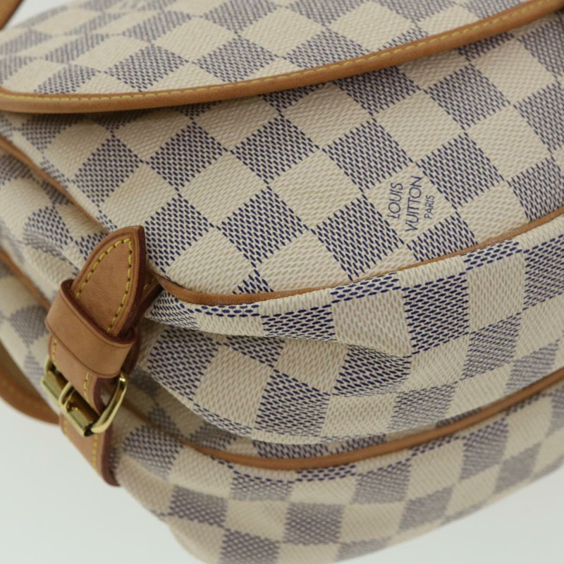 【日本直送】路易威登 Damier Azur Saumur 30 單肩包 SPO N48202 LV Auth 32766SAV-17