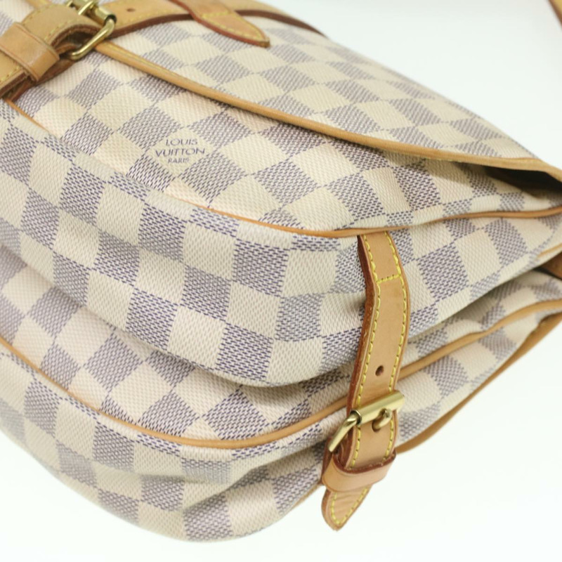 【日本直送】路易威登 Damier Azur Saumur 30 肩背包 N48202 LV Auth 37002SAV-15