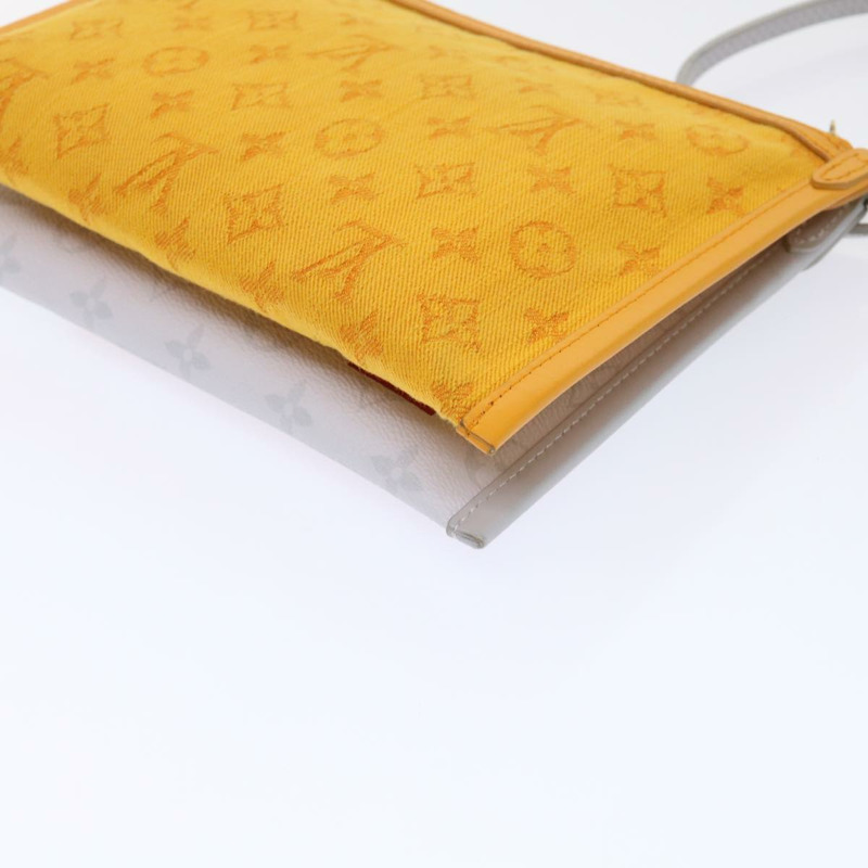 【日本直送】路易威登 Monogram 白色扁平男單肩包 Bron M44640 正品 48487SAM-16