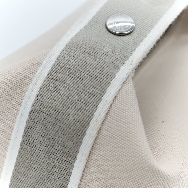 Hermès 愛馬仕 Trousse Bride A Brac 米色 帆布 拉鍊 手提 盥洗包 飯盒包-6