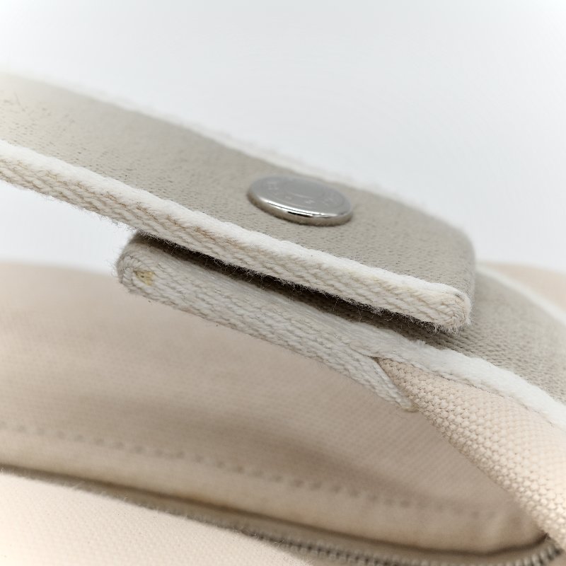 Hermès 愛馬仕 Trousse Bride A Brac 米色 帆布 拉鍊 手提 盥洗包 飯盒包-8
