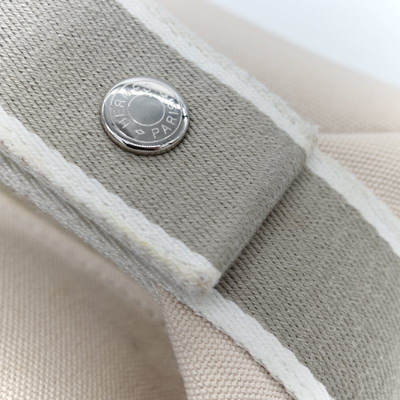 Hermès 愛馬仕 Trousse Bride A Brac 米色 帆布 拉鍊 手提 盥洗包 飯盒包-9