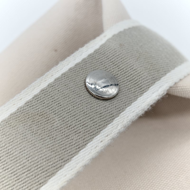 Hermès 愛馬仕 Trousse Bride A Brac 米色 帆布 拉鍊 手提 盥洗包 飯盒包-11