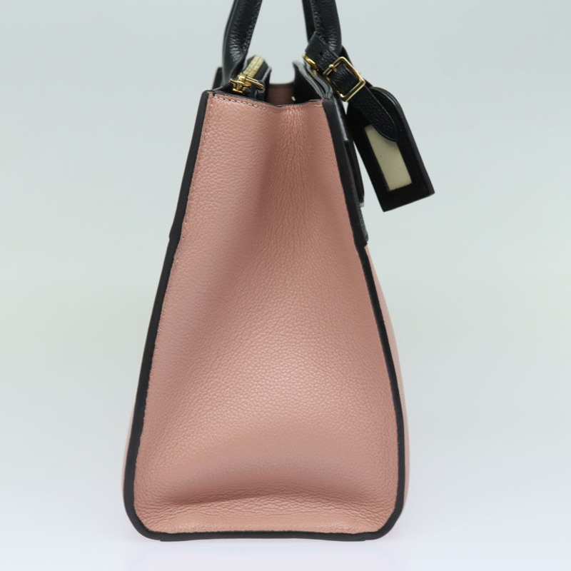 【日本直送】路易威登 City Steamer PM 手提包，黑色/木蘭花色皮革，貨號 M51590，正品編號 81144V-3