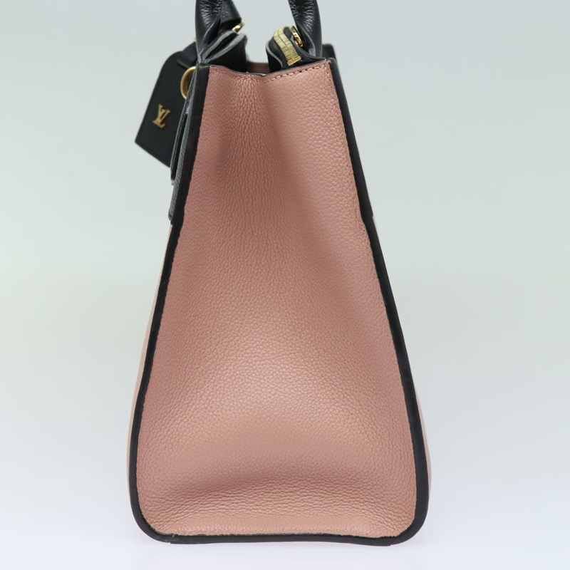 【日本直送】路易威登 City Steamer PM 手提包，黑色/木蘭花色皮革，貨號 M51590，正品編號 81144V-4