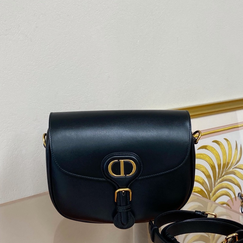 迪奧Dior bobby bag 馬鞍包 黑金中號 寬22.5cm  🈚配件-1