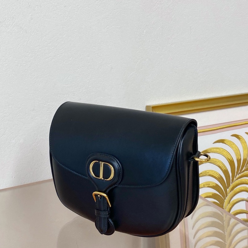 迪奧Dior bobby bag 馬鞍包 黑金中號 寬22.5cm  🈚配件-3