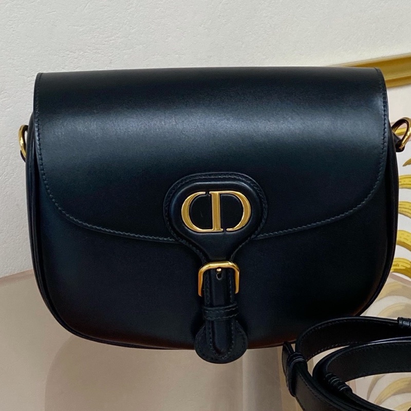 迪奧Dior bobby bag 馬鞍包 黑金中號 寬22.5cm  🈚配件-5