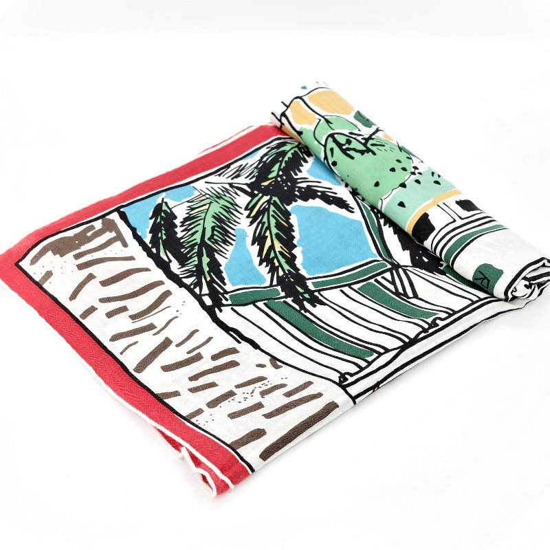 Hermès 愛馬仕  Rayures d'ete 夏季 絲巾-1