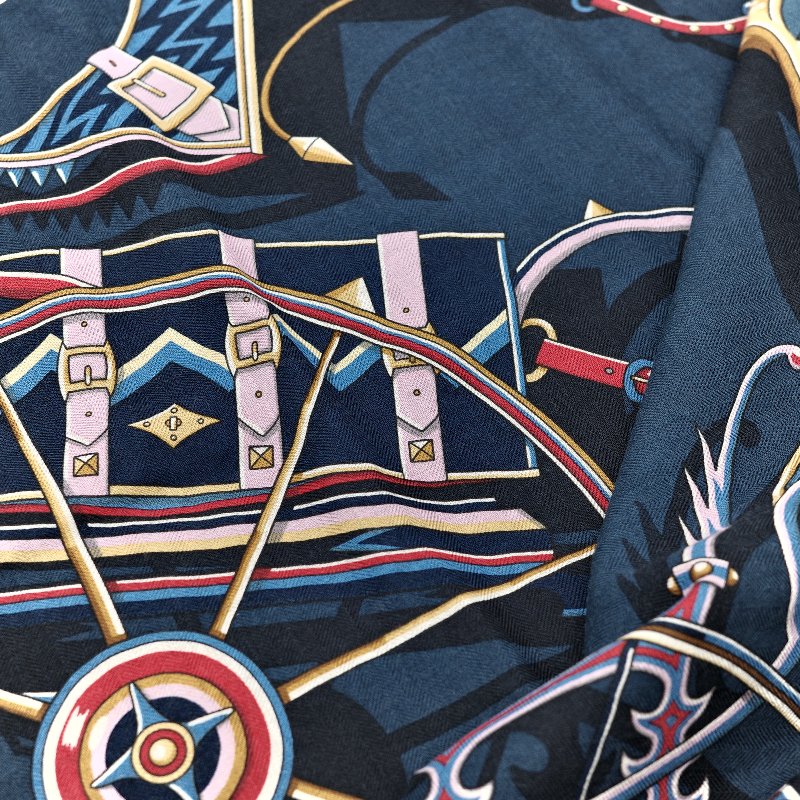 Hermès 愛馬仕 Voitures en Equilibre 絲巾-2
