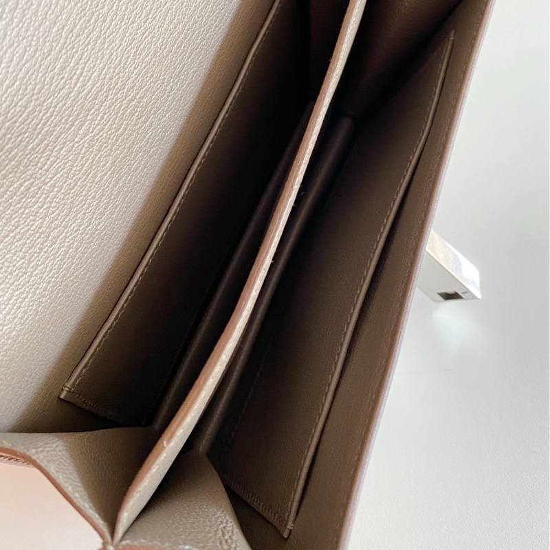 Hermès愛馬仕illicon伊利亞康 鑽石灰拼大象灰 小號 銀扣 鎖具齊全-4