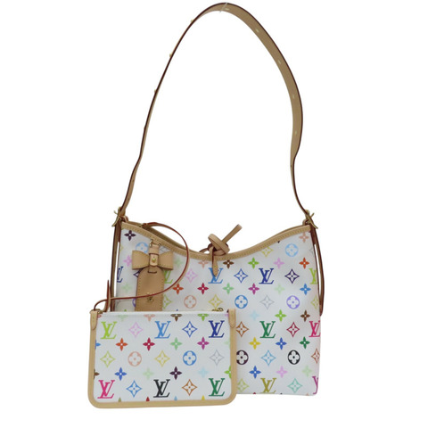 白彩 原花帆布 村上隆聯名款 CarryAll PM 肩背包【LOUIS VUITTON LV 路易威登】 M13661