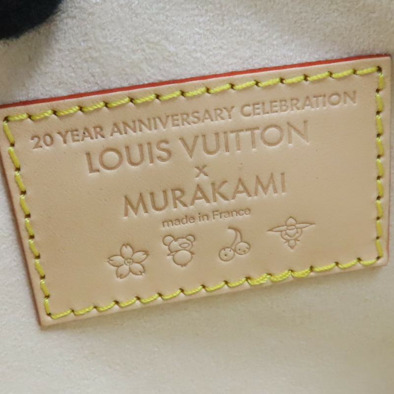 白彩 原花帆布 村上隆聯名款 CarryAll PM 肩背包【LOUIS VUITTON LV 路易威登】 M13661-11