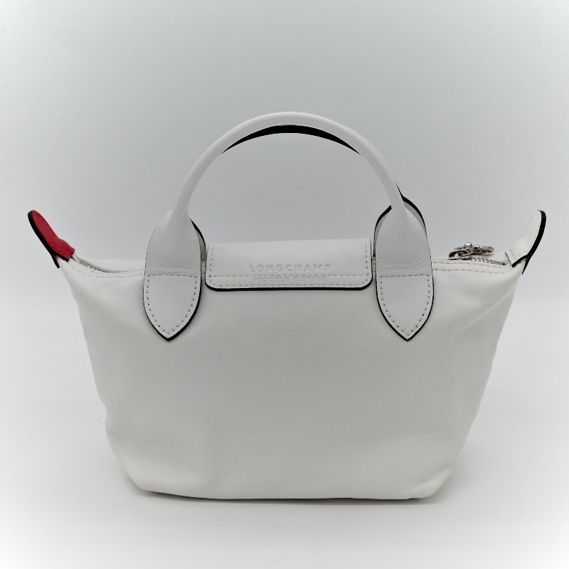 Longchamp x Pokémon 聯名系列 皮卡丘 白色 牛皮 手提包 托特包-1