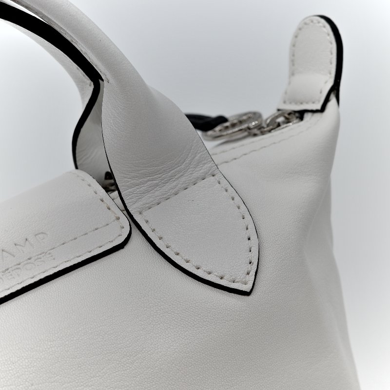 Longchamp x Pokémon 聯名系列 皮卡丘 白色 牛皮 手提包 托特包-9