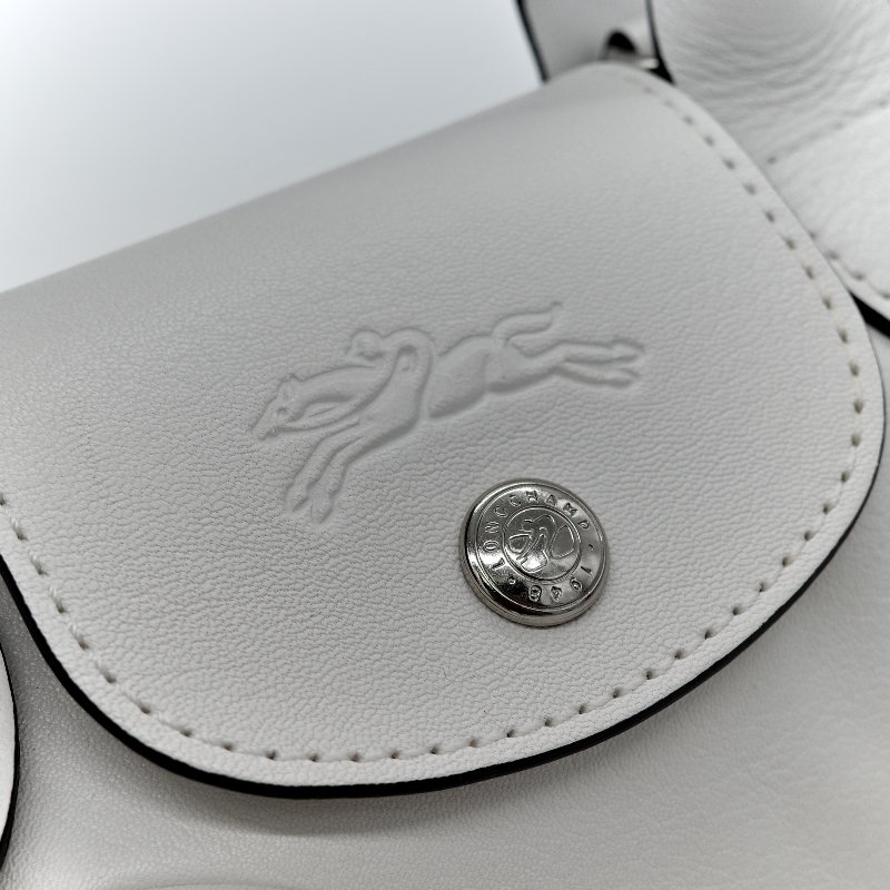 Longchamp x Pokémon 聯名系列 皮卡丘 白色 牛皮 手提包 托特包-10