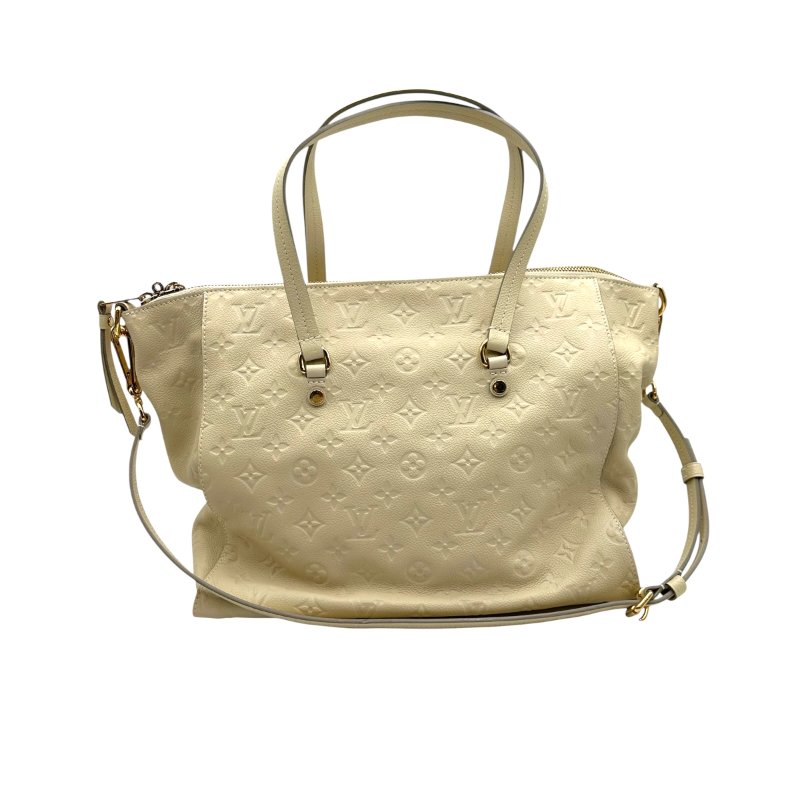 【美收精品】Louis Vuitton M93411 白色壓紋皮革肩背斜背兩用包 C-354【隔月月中將轉賣至日本 上架期限30天】-1